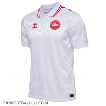 Danemarca Tricou Fotbal Replică European 2024 Barbati Deplasare